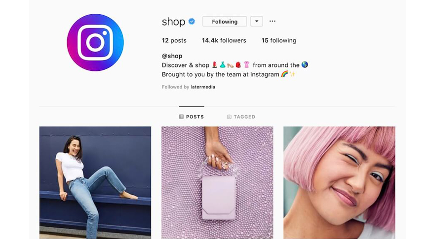 Instagram Shop Tab Image