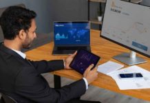 Top AI Finance Trends for 2025–Finance Graphs Looking business person Image