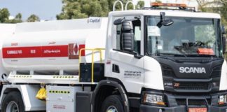 Shell Oman mobile fuel tanker