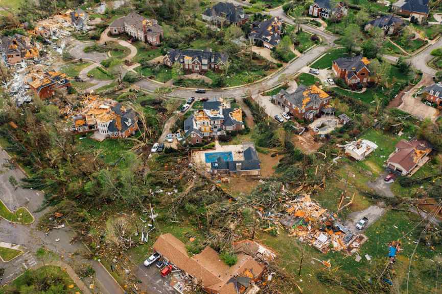Debris in Tornado