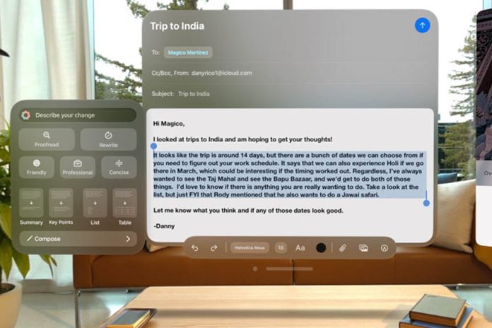 Apple Vision Pro gets new features