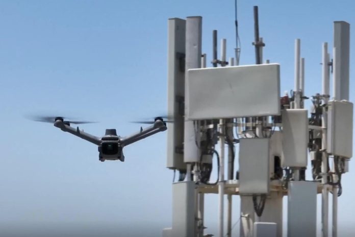 e& UAE autonomous drone-based cell tower inspection