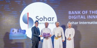 Sohar International recognized for Digital Innovation at DLive Awards Sohar International wins digital innovation award