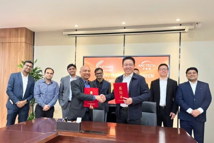 Arctech, ACME Cleantech sign deal Arctech, ACME Cleantech sign deal
