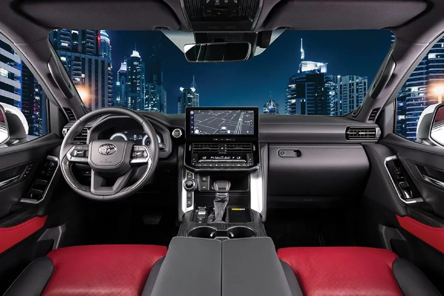 Interior of Land Cruiser Hybrid