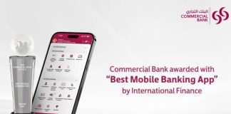 Commercial Bank Best Mobile Banking App award