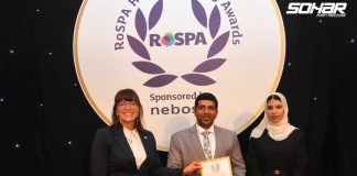 SOHAR Port and Freezone wins RoSPA Gold Sector Award