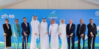Bahrain Surf Park construction