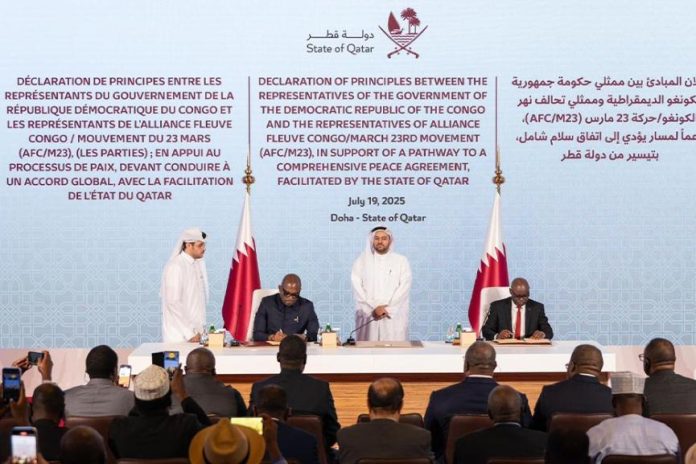 Congo Declaration of Principles signing Congo Declaration of Principles signing