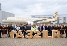 Etihad welcomes first Airbus A321LR to fleet