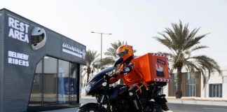 ITC unveils rest stops for delivery bike riders