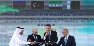 Gas flow to Syria begins with inauguration of Turkey-Syria Pipeline