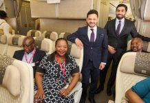 Emirates retrofitted Beoing in Africa
