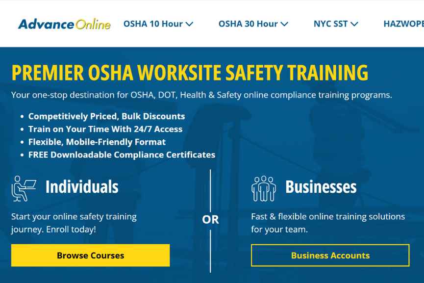 Advance Online-Top Hazmat Training for Small Business Compliance