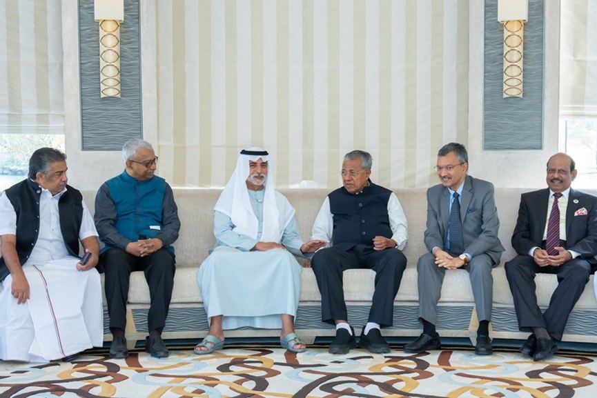 Sheikh Nahyan receives Kerala CM Pinarayi Vijayan in Abu Dhabi