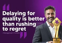 STAR OF SECTOR Postponed-True excellence cannot be rushed