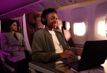 Qatar Airways Starlink-enabled widebody aircraft