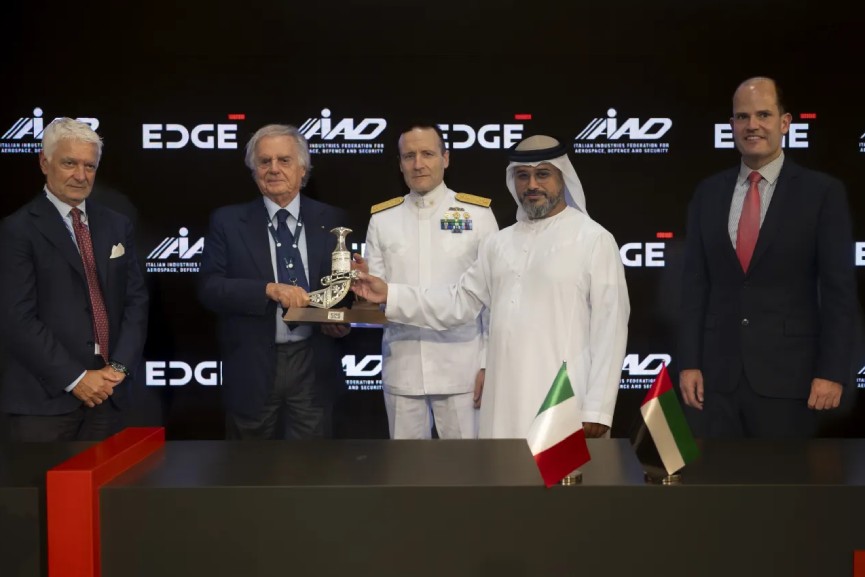 EDGE signs MoU with Italy’s AIAD at Dubai Airshow