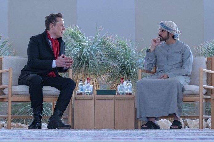 Sheikh Hamdan bin Mohammed Elon Musk in Dubai-GCC Business News Sheikh Hamdan bin Mohammed Elon Musk in Dubai-GCC Business News