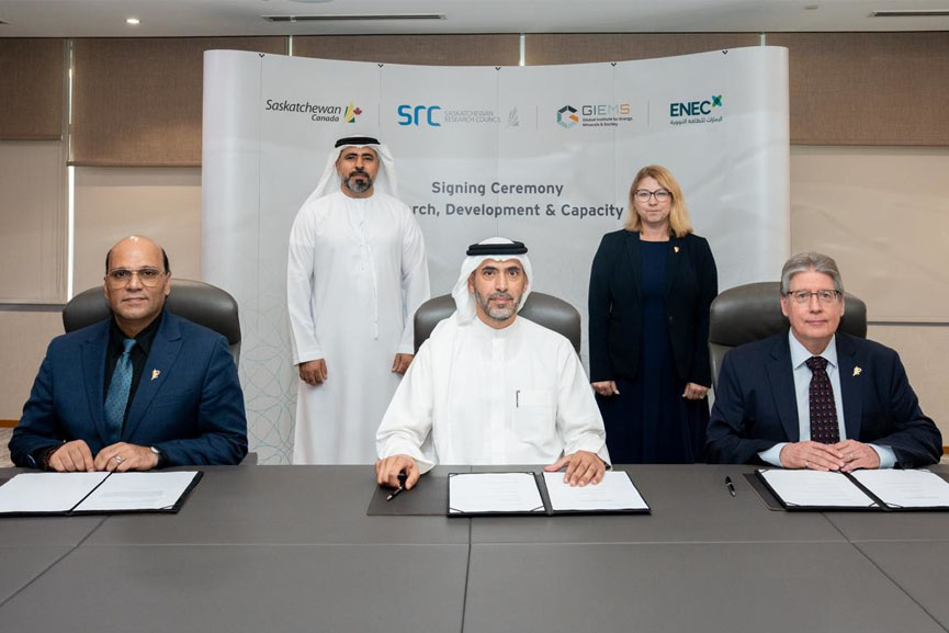 ENEC unites with 2 Canadian institutions to enhance nuclear research