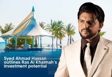 Syed Ahmad Hassan discussing Al Marjan Property Investments in Ras Al Khaimah waterfront real estate