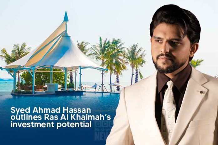 Syed Ahmad Hassan discussing Al Marjan Property Investments in Ras Al Khaimah waterfront real estate