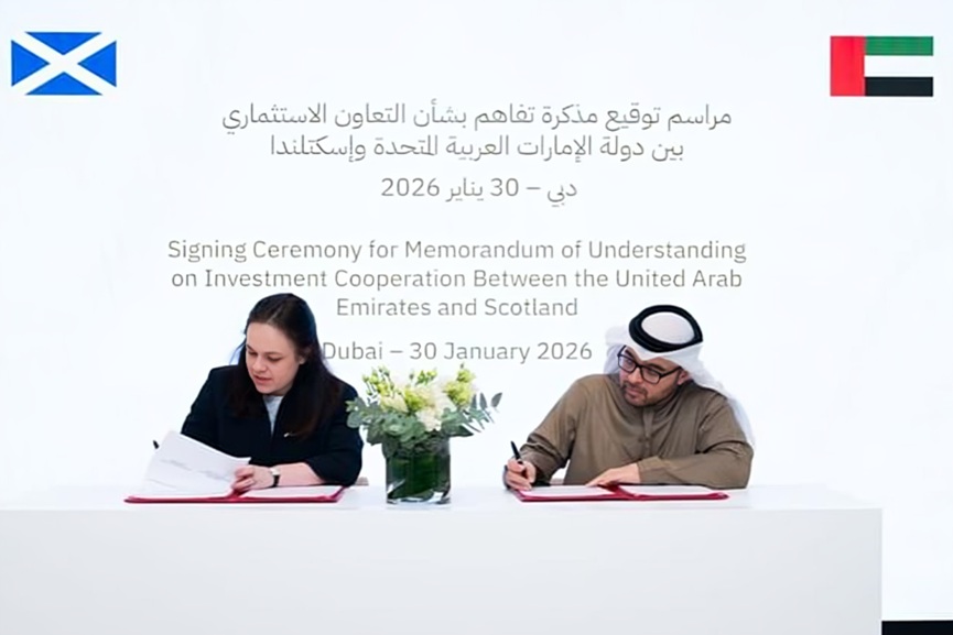 UAE, Scotland sign MoU to advance investment ties