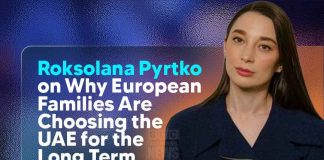 Roksolana Pyrtko interview cover, Europeans choosing UAE long term relocation topic