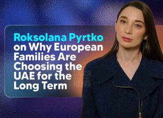 Roksolana Pyrtko interview cover, Europeans choosing UAE long term relocation topic