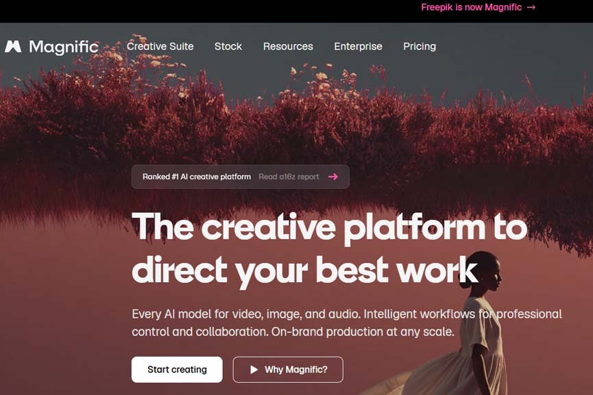 Freepik rebrands as Magnific