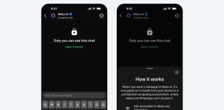 Incognito Chat feature for Meta AI on WhatsApp