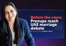 Before the vows: Prenups reach UAE marriage debate Pooja Bhattia, Solicitor at Ma’an, featured in an article about Prenuptial Agreement in UAE and the growing UAE marriage debate around prenups.