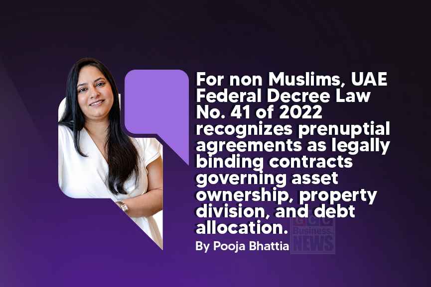 Pooja Bhattia, Ma’an’s in-house Solicitor, discussing Prenuptial Agreement in UAE and UAE marriage law protections for non-Muslim couples.