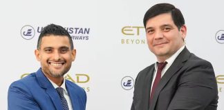 Etihad Airways and Uzbekistan Airways sign codeshare agreement