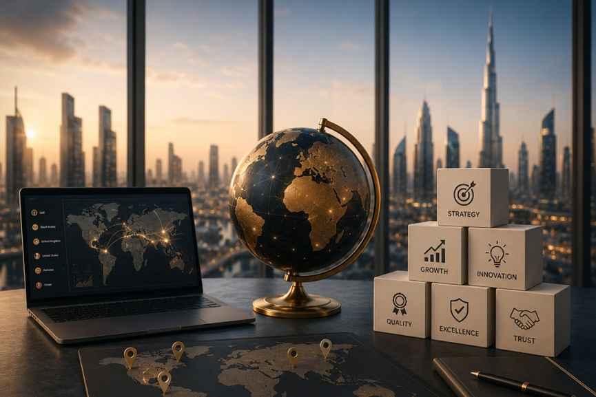 Representational image of Enfield Royal Clinic Dubai global expansion strategy