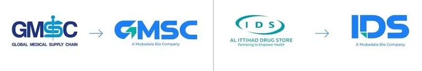 IDS and GMSC new brand identities by Mubadala Bio