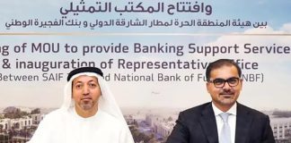 NBF partners with SAIF Zone on banking services for businesses