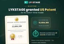 LYKSTAGE secures U.S. patent for its watch-time rewards model.