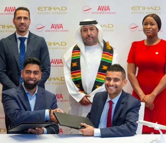Etihad Airways, Africa World Airlines sign strategic partnership -GCC Business News