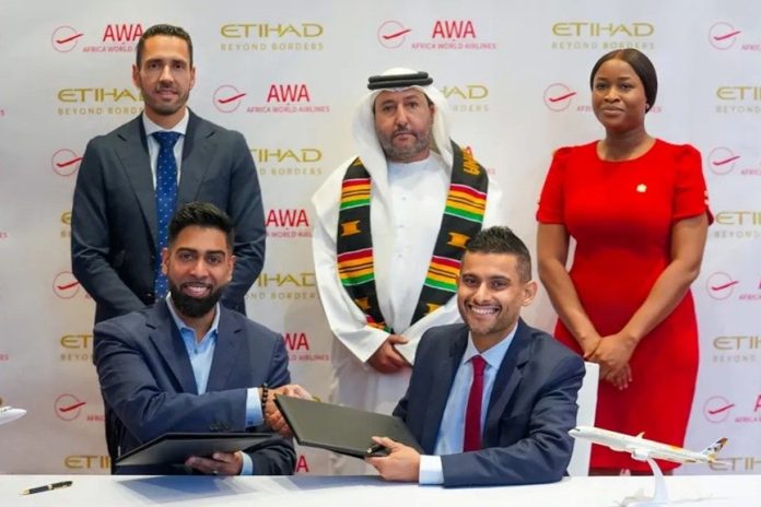 Etihad Airways, Africa World Airlines sign strategic partnership -GCC Business News